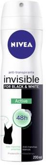 Nivea Aktywny Dezodorant W Sprayu Black & White 200Ml