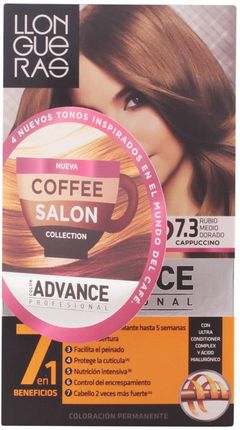 Llongueras Color Advance Coffee Salon Collection fraba Kolor włosów 7,3 Średni złoty blond