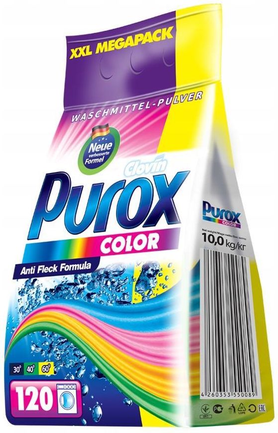 Proszek do prania Purox 10KG 120prań kolor - opinie, komentarze o ...
