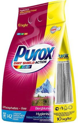 Purox Color Proszek Do Prania Kolorów 120 Prań 10Kg 