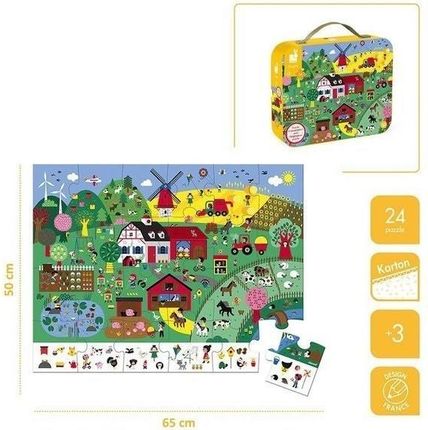 Drewniane klocki z puzzlami litery i cyfry Kubix - edukacyjna zabawa dla  dzieci 5+