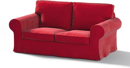 Dekoria Pokrowiec na sofę Ektorp 2 osobową rozkładaną intensywna czerwień 200×90×73 cm Velvet