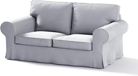 Dekoria Pokrowiec na sofę Ektorp 2 osobową rozkładaną srebrzysty szary 200×90×73 cm Velvet