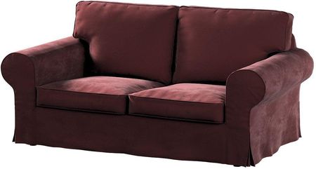 Dekoria Pokrowiec na sofę Ektorp 2 osobową rozkładaną bordowy 200×90×73 cm Velvet