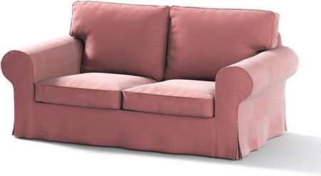 Dekoria Pokrowiec na sofę Ektorp 2 osobową rozkładaną koralowy róż 200×90×73 cm Velvet