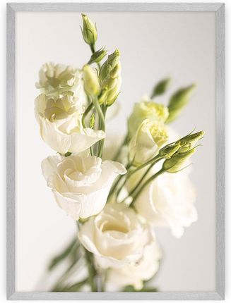 Dekoria Plakat Elegant Flowers 21× 30 cm Ramka: Srebrna
