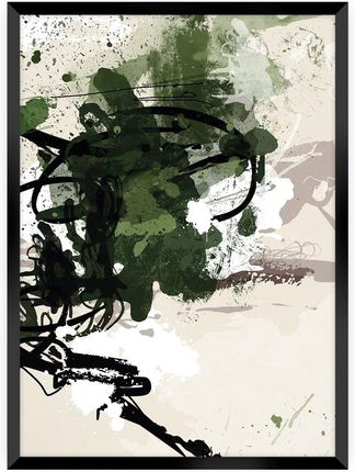 Dekoria Plakat Abstract II 21×30 cm Ramka: Czarna
