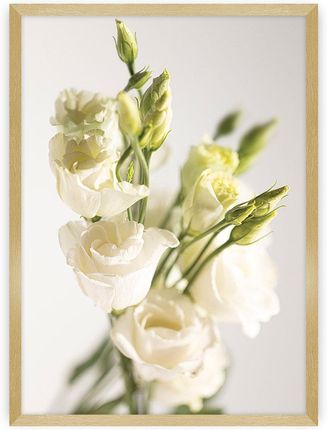 Dekoria Plakat Elegant Flowers 50×70 cm Ramka: Złota