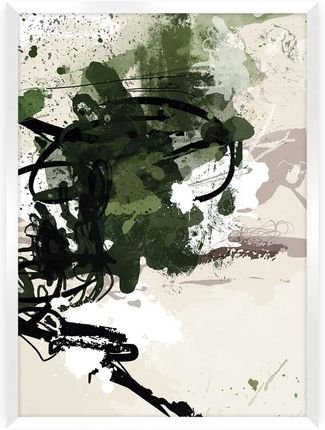 Dekoria Plakat Abstract II 70×100 cm Ramka: Biała