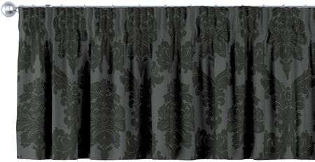 Dekoria Lambrekin na taśmie marszczącej czarny 390×40 cm Damasco