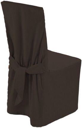 Dekoria Sukienka na krzesło Coffe (czekoladowy brąz) 45×94 cm Cotton Panama