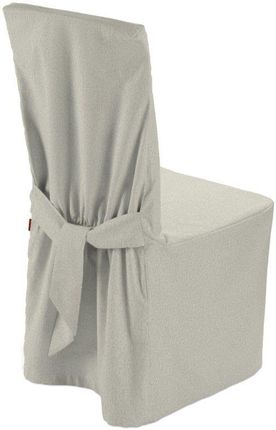 Dekoria Sukienka na krzesło melanż szaro beżowy 45×94 cm Loneta