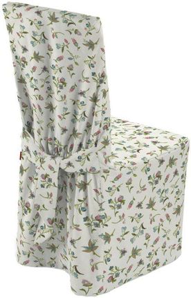 Dekoria Sukienka na krzesło małe kwiaty na jasnym tle 45×94 cm Londres