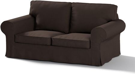 Dekoria Pokrowiec na sofę Ektorp 2 osobową rozkładaną model do 2012 Coffe (czekoladowy brąz) 195×90×73 cm Cotton Panama