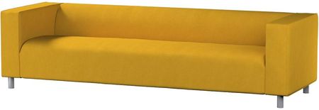 Dekoria Pokrowiec na sofę Klippan 4 osobową musztardowy szenil 246×86×58 cm Etna