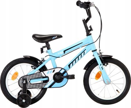 vidaXL Rower Dla Dzieci 14 Czarno-Niebieski