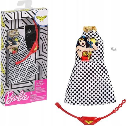 Barbie ubranko sukienka Wonder Woman FKR66 FXK86