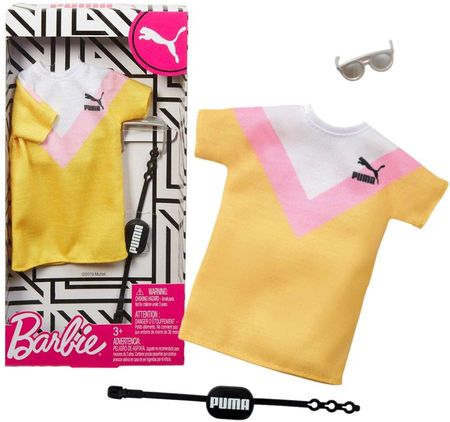 Barbie Ubranko dla lalki Puma żółte  GHX81