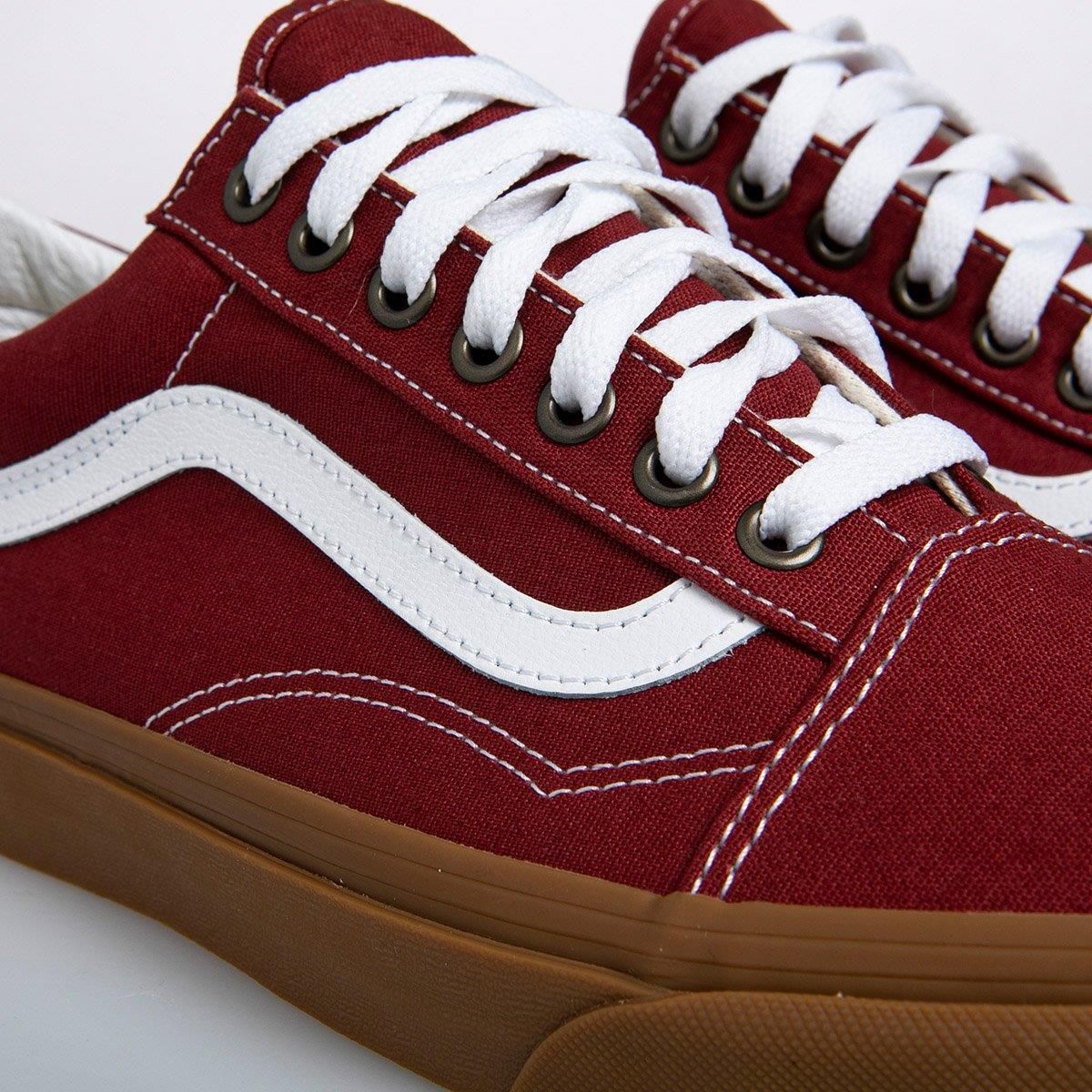 Vans old hot sale skool bordowe