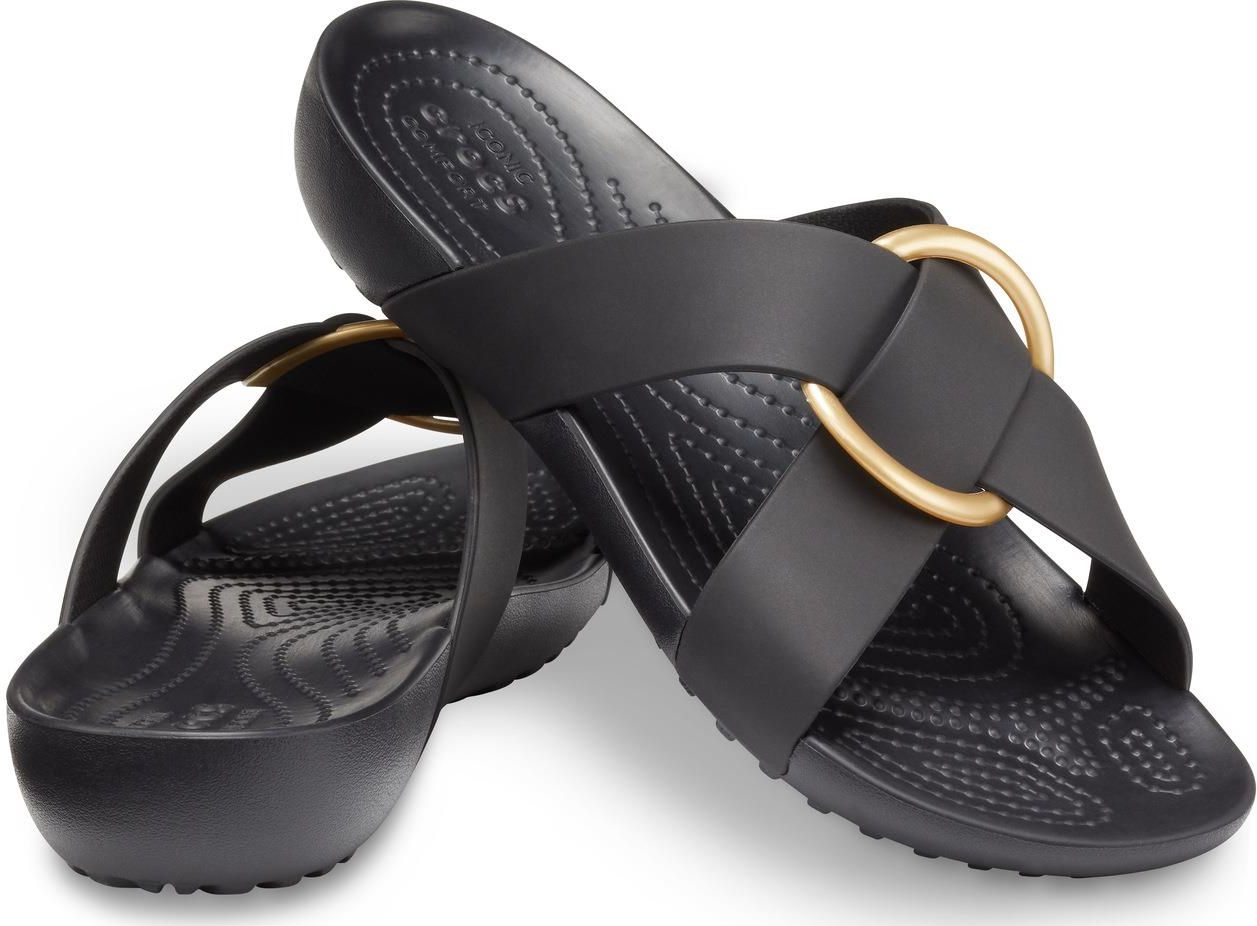 Womens Sliders Crocs Serena Cross Band CROCS Shoes Crocs Serena