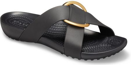 Crocs czarny klapki Serena Cross Band Slide 41/42 Ceny i