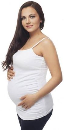Podkoszulka ciążowa chroniąca przed promieniowaniem biała Femibelly