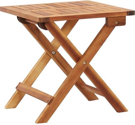 VidaXL Składany stolik ogrodowy 40x40x40 cm lite drewno akacjowe 46005