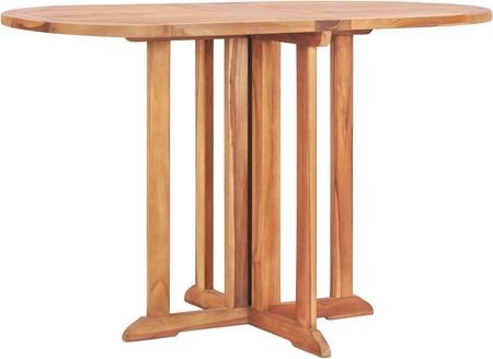 vidaXL Składany stół ogrodowy 120x70x75 cm lite drewno tekowe 49002