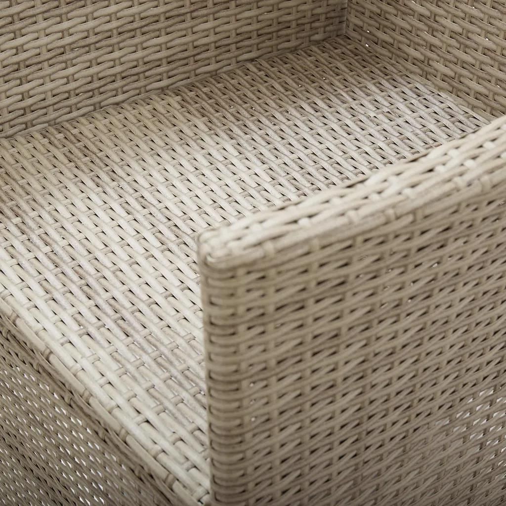 vidaXL Rozkładane krzesła ogrodowe 2 szt. poduszki rattan PE beżowe 46046 - zdjęcie 4 vidaXL Rozkładane krzesła ogrodowe 2 szt. poduszki rattan PE beżowe 46046