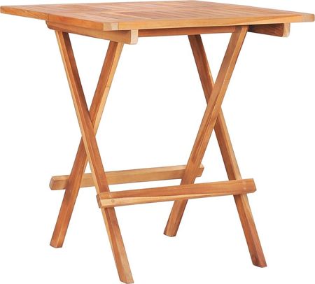 vidaXL Składany stolik bistro 60x60x65 cm lite drewno tekowe 48996