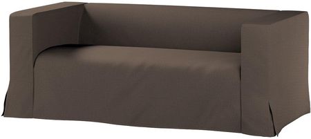 Dekoria Pokrowiec na sofę Klippan 2 osobową długi z kontrafałdami brązowy 177×88×66 cm Etna