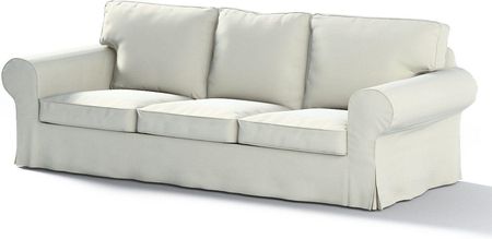 Dekoria Pokrowiec na sofę Ektorp 3 osobową nierozkładaną śmietankowa biel 216×83×73 cm Velvet