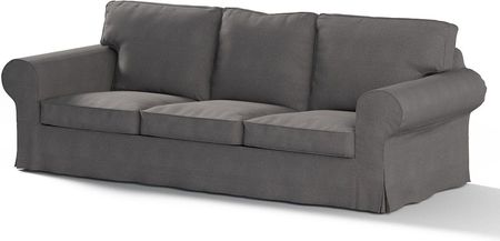 Dekoria Pokrowiec na sofę Ektorp 3 osobową nierozkładaną grafitowy 216×83×73 cm Etna