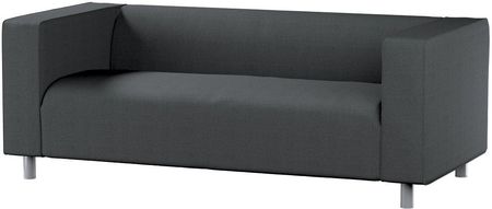 Dekoria Pokrowiec na sofę Klippan 2 osobową grafitowy szenil 177×88×66 cm Chenille