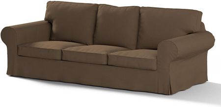 Dekoria Pokrowiec na sofę Ektorp 3 osobową rozkładaną PI×BO Mocca (brąz) 222×98×73 cm Cotton Panama