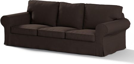 Dekoria Pokrowiec na sofę Ektorp 3 osobową rozkładaną PI×BO Coffe (czekoladowy brąz) 222×98×73 cm Cotton Panama