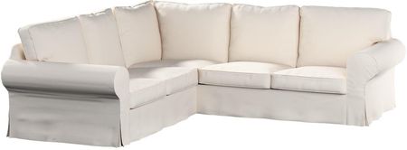 Dekoria Pokrowiec Ektorp na sofę narożną kremowa biel 240/136×82×73 cm Etna