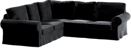 Dekoria Pokrowiec Ektorp na sofę narożną głęboka czerń 240/136×82×73 cm Velvet