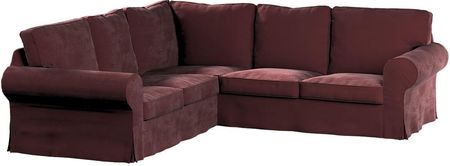 Dekoria Pokrowiec Ektorp na sofę narożną bordowy 240/136×82×73 cm Velvet