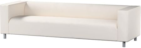 Dekoria Pokrowiec na sofę Klippan 4 osobową kremowa biel 246×86×58 cm Etna