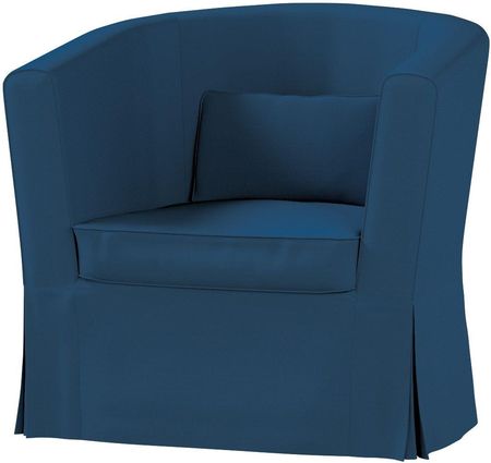 Dekoria Pokrowiec na fotel Ektorp Tullsta Ocean Blue (morski niebieski) 79×69×78 cm Cotton Panama