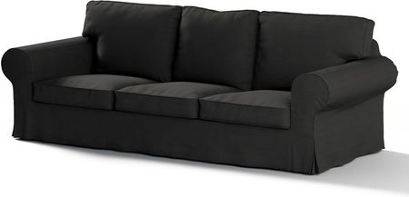 Dekoria Pokrowiec na sofę Ektorp 3 osobową rozkładaną Shadow Grey (grafitowy) 218×88×88 cm Cotton Panama