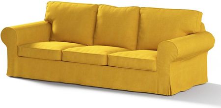 Dekoria Pokrowiec na sofę Ektorp 3 osobową rozkładaną musztardowy szenil 218×88×88 cm Etna