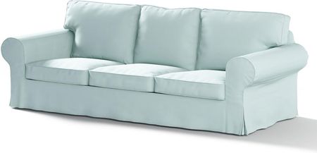 Dekoria Pokrowiec na sofę Ektorp 3 osobową rozkładaną pastelowy błękit 218×88×88 cm Cotton Panama