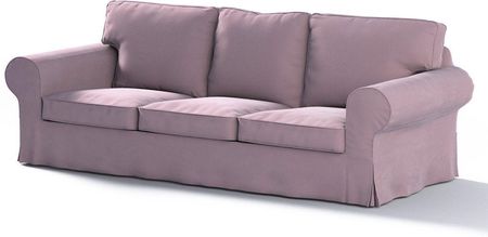 Dekoria Pokrowiec na sofę Ektorp 3 osobową rozkładaną zgaszony róż 218×88×88 cm Velvet