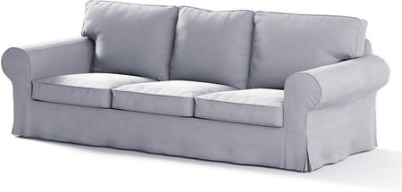 Dekoria Pokrowiec na sofę Ektorp 3 osobową rozkładaną srebrzysty szary 218×88×88 cm Velvet