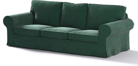 Dekoria Pokrowiec na sofę Ektorp 3 osobową rozkładaną ciemny zielony 218×88×88 cm Velvet