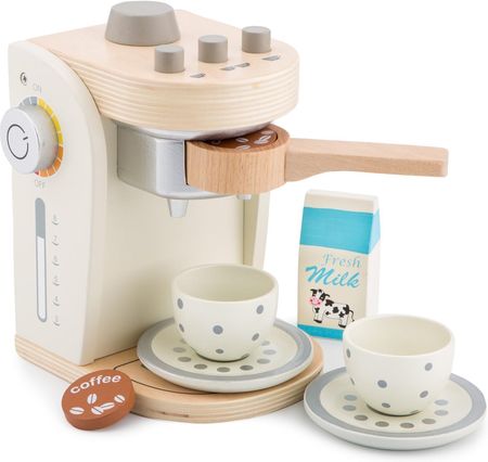 New Classic Toys Biały Drewniany Ekspres Do Kawy Dla Dzieci