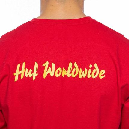 Koszulka Longsleeve HUF Pulp Props L/S Tee red - Ceny i opinie T-shirty i koszulki męskie PZAD