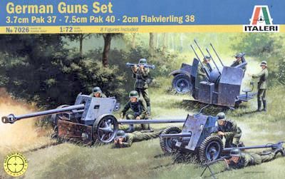 German Guns Set - Italeri - 7026